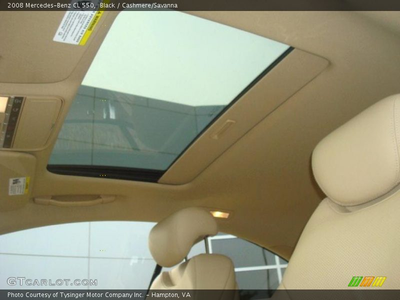Black / Cashmere/Savanna 2008 Mercedes-Benz CL 550