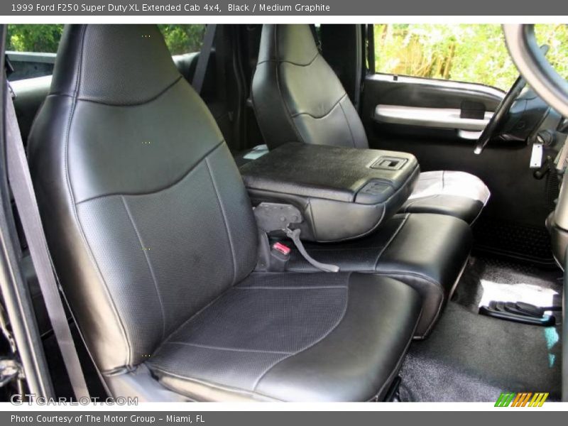 Black / Medium Graphite 1999 Ford F250 Super Duty XL Extended Cab 4x4