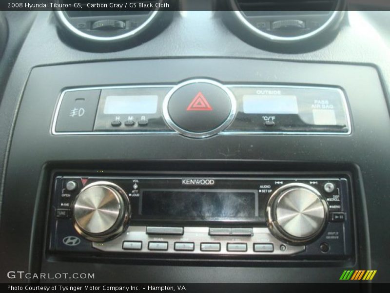 Carbon Gray / GS Black Cloth 2008 Hyundai Tiburon GS