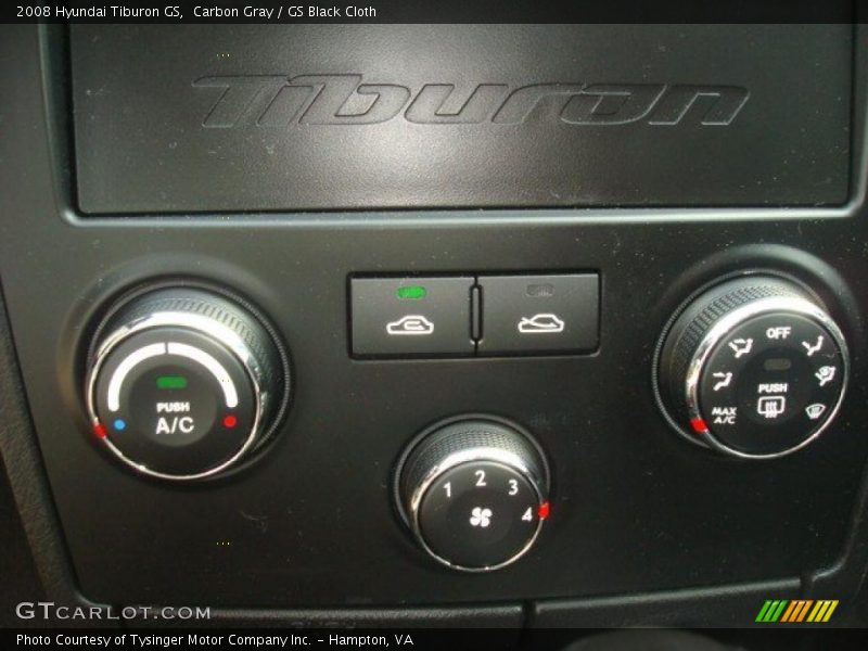 Carbon Gray / GS Black Cloth 2008 Hyundai Tiburon GS