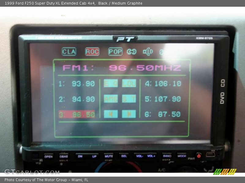 Black / Medium Graphite 1999 Ford F250 Super Duty XL Extended Cab 4x4