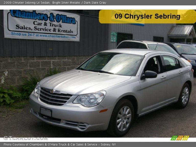 Bright Silver Metallic / Dark Slate Gray 2009 Chrysler Sebring LX Sedan