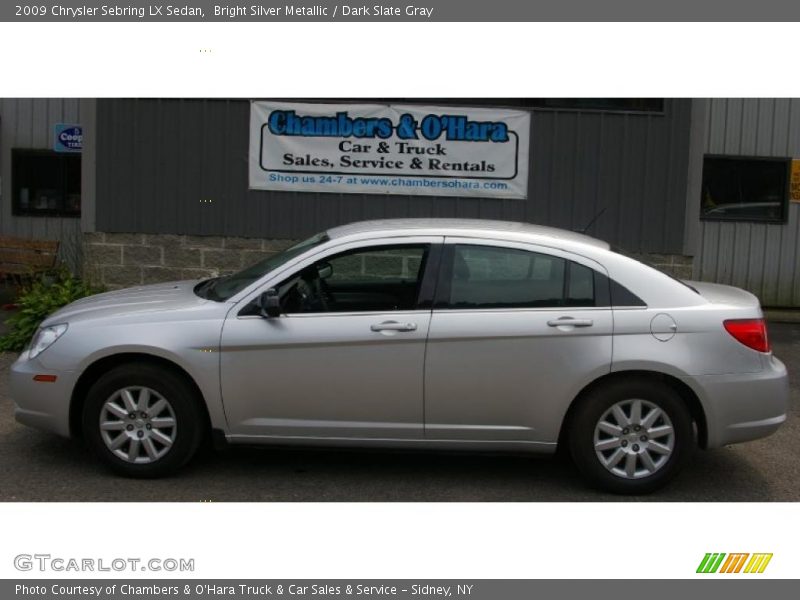 Bright Silver Metallic / Dark Slate Gray 2009 Chrysler Sebring LX Sedan