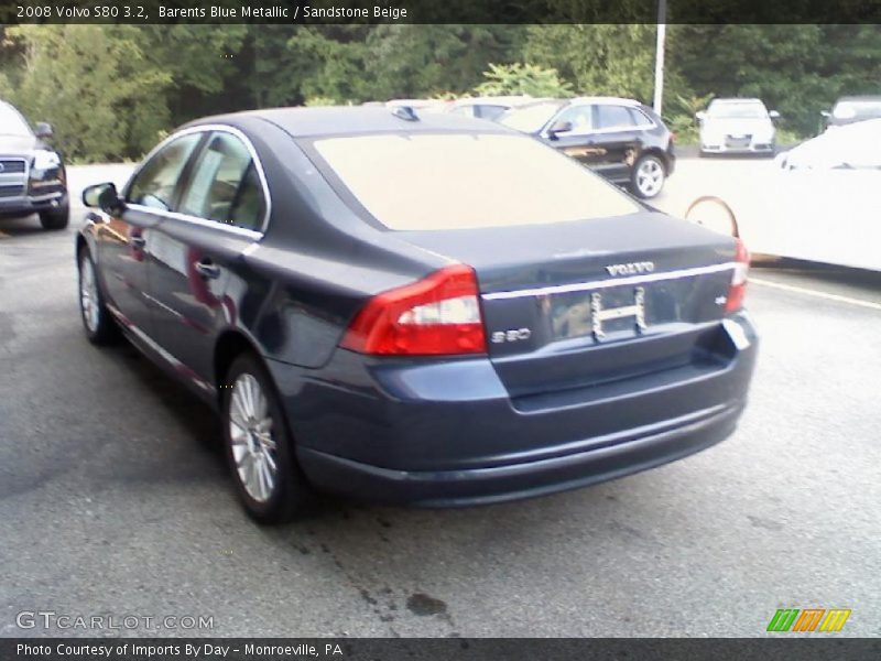 Barents Blue Metallic / Sandstone Beige 2008 Volvo S80 3.2