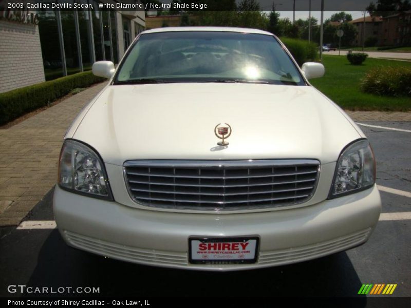 White Diamond / Neutral Shale Beige 2003 Cadillac DeVille Sedan