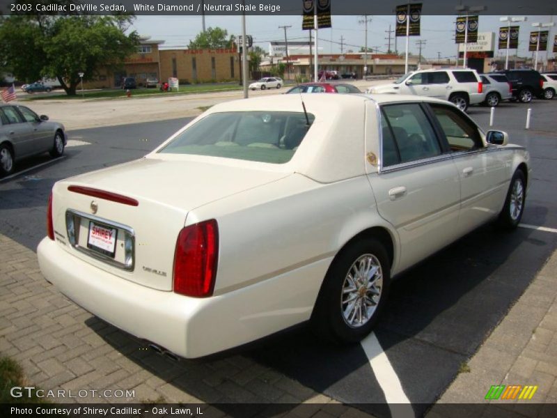 White Diamond / Neutral Shale Beige 2003 Cadillac DeVille Sedan