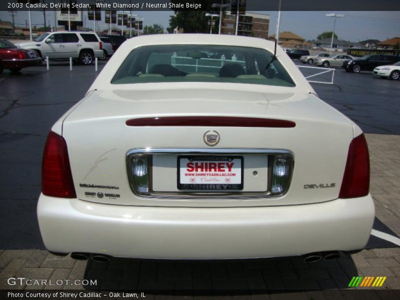 White Diamond / Neutral Shale Beige 2003 Cadillac DeVille Sedan