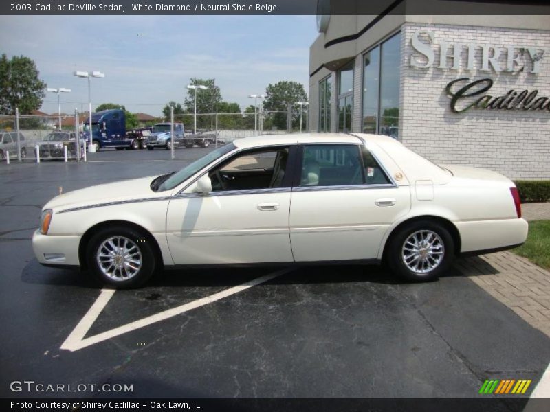 White Diamond / Neutral Shale Beige 2003 Cadillac DeVille Sedan
