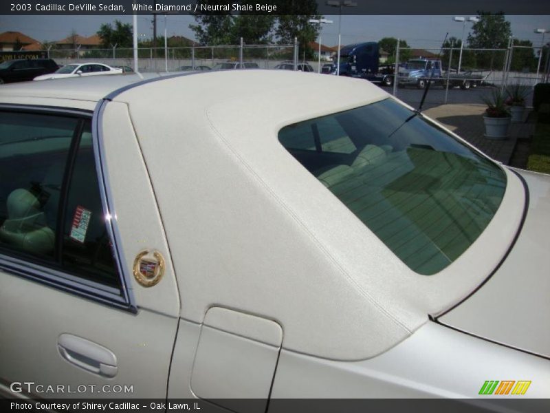 White Diamond / Neutral Shale Beige 2003 Cadillac DeVille Sedan