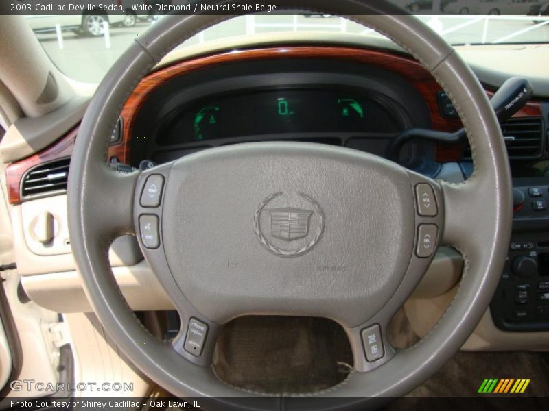 White Diamond / Neutral Shale Beige 2003 Cadillac DeVille Sedan