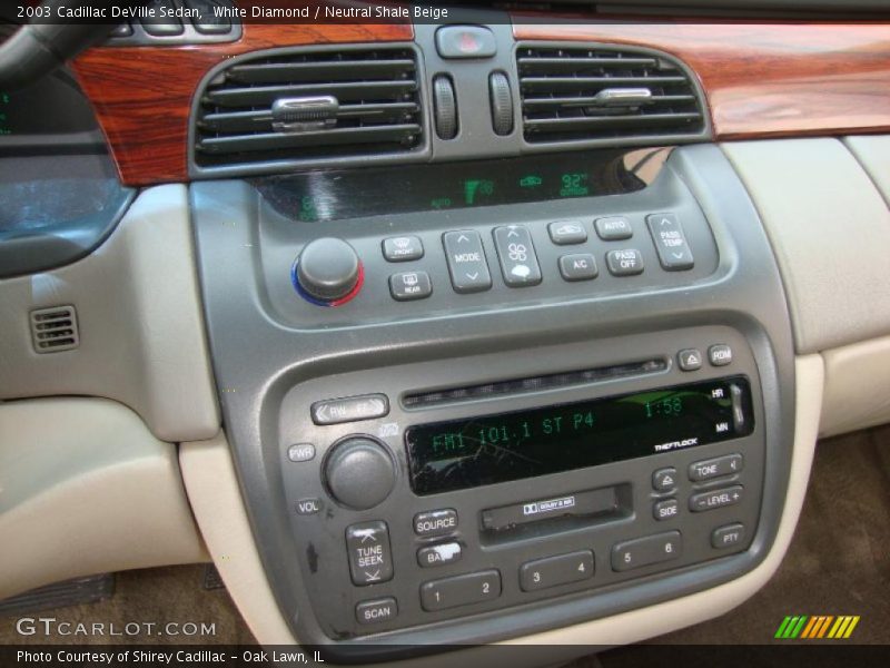White Diamond / Neutral Shale Beige 2003 Cadillac DeVille Sedan