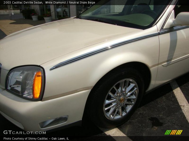 White Diamond / Neutral Shale Beige 2003 Cadillac DeVille Sedan