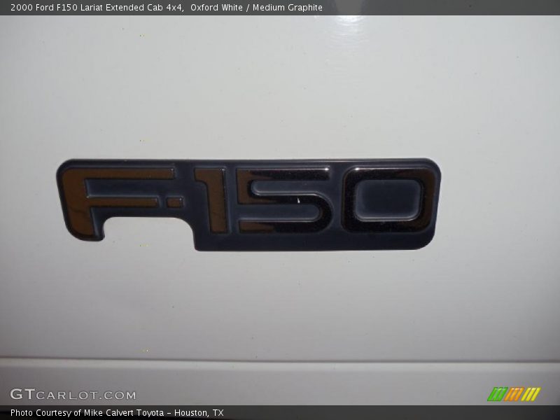 Oxford White / Medium Graphite 2000 Ford F150 Lariat Extended Cab 4x4