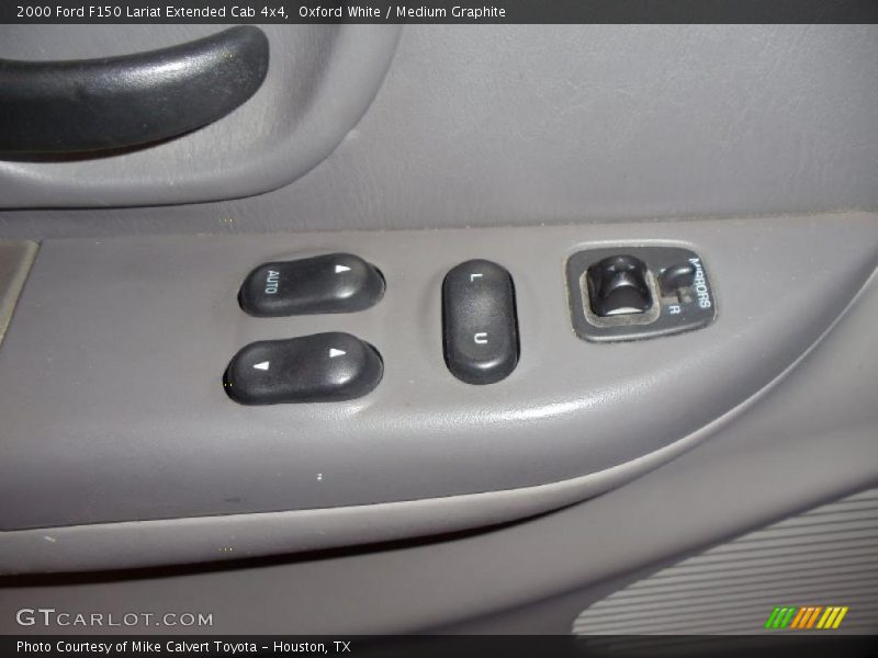 Oxford White / Medium Graphite 2000 Ford F150 Lariat Extended Cab 4x4