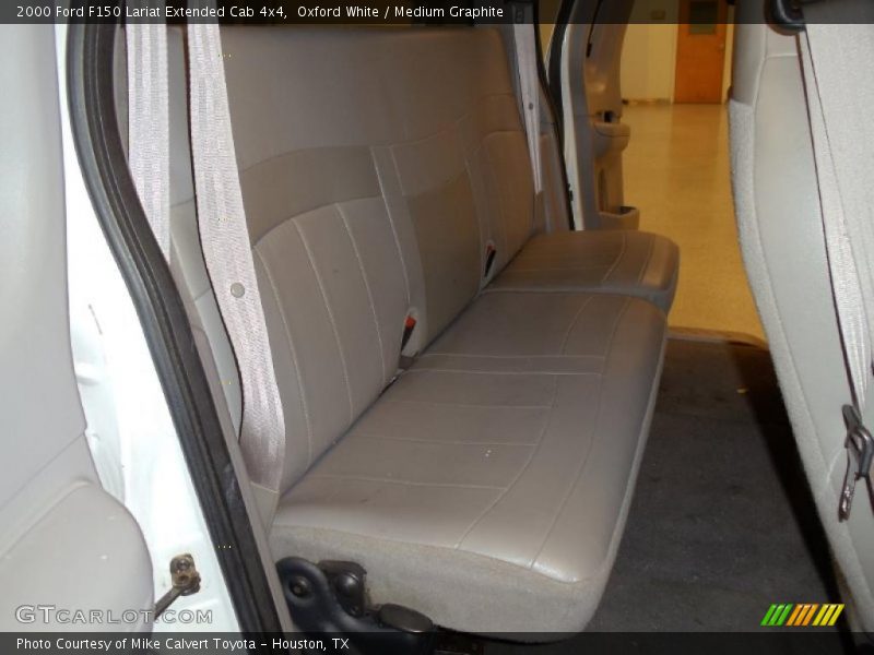 Oxford White / Medium Graphite 2000 Ford F150 Lariat Extended Cab 4x4