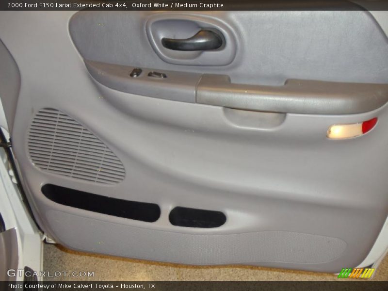 Oxford White / Medium Graphite 2000 Ford F150 Lariat Extended Cab 4x4