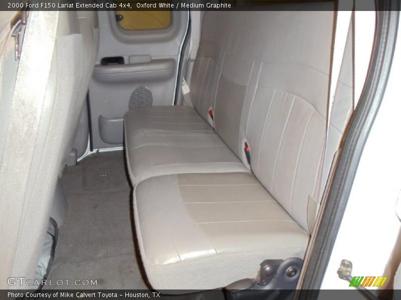 Oxford White / Medium Graphite 2000 Ford F150 Lariat Extended Cab 4x4