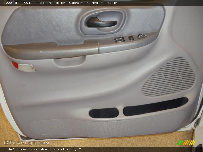 Oxford White / Medium Graphite 2000 Ford F150 Lariat Extended Cab 4x4