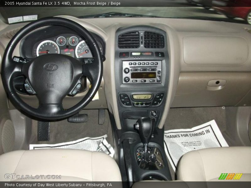 Mocha Frost Beige / Beige 2005 Hyundai Santa Fe LX 3.5 4WD