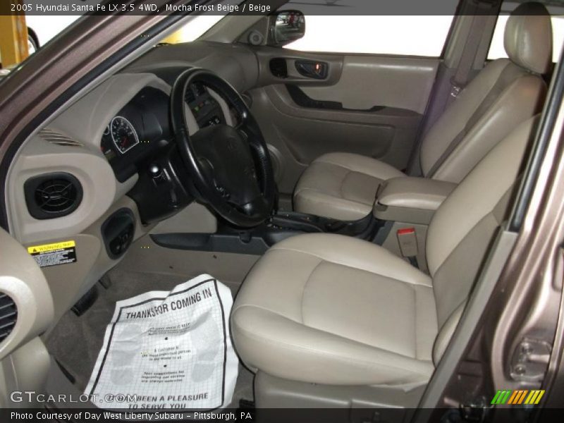 Mocha Frost Beige / Beige 2005 Hyundai Santa Fe LX 3.5 4WD