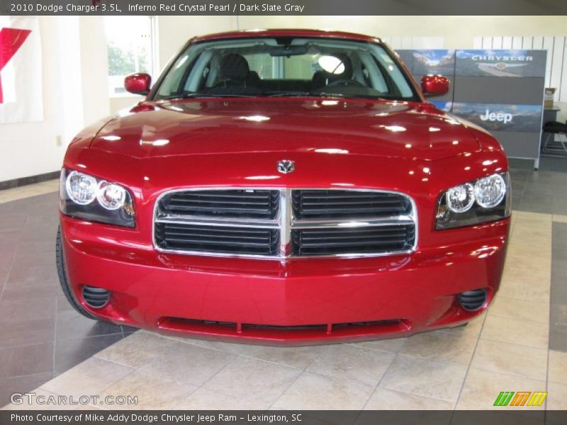 Inferno Red Crystal Pearl / Dark Slate Gray 2010 Dodge Charger 3.5L