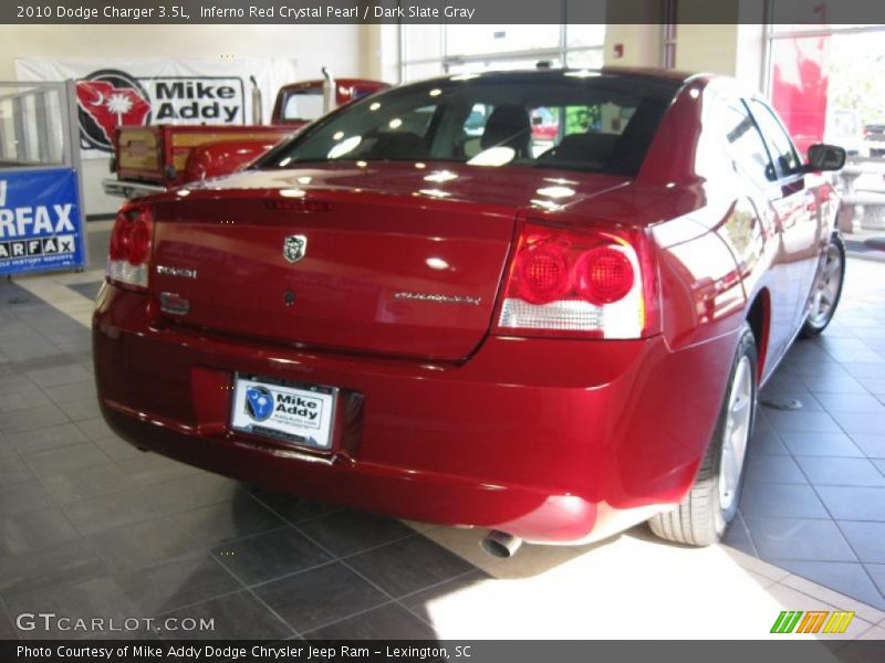 Inferno Red Crystal Pearl / Dark Slate Gray 2010 Dodge Charger 3.5L