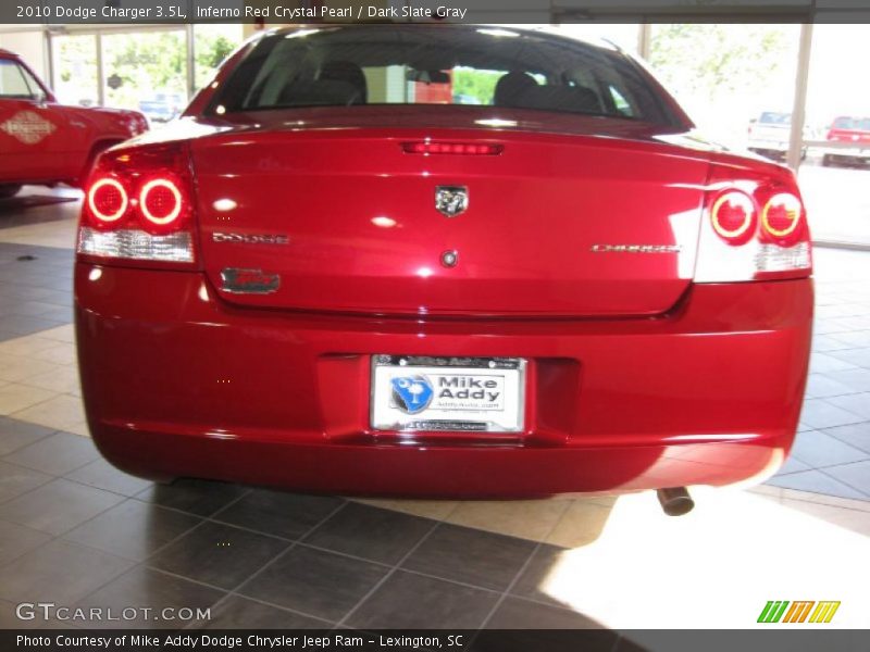Inferno Red Crystal Pearl / Dark Slate Gray 2010 Dodge Charger 3.5L