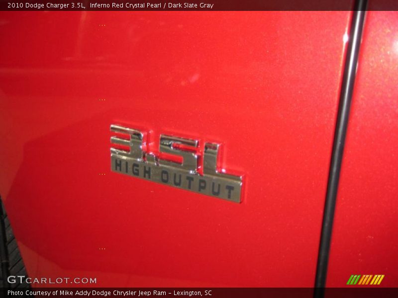 Inferno Red Crystal Pearl / Dark Slate Gray 2010 Dodge Charger 3.5L