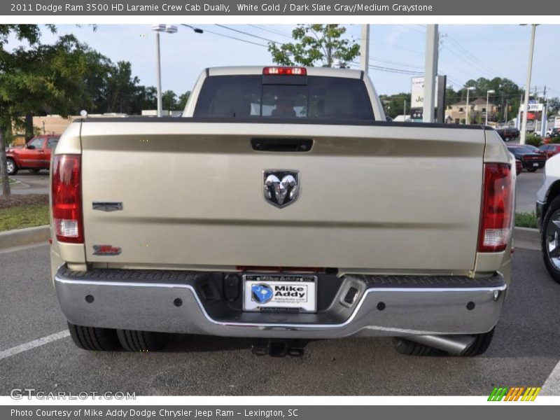 White Gold / Dark Slate Gray/Medium Graystone 2011 Dodge Ram 3500 HD Laramie Crew Cab Dually