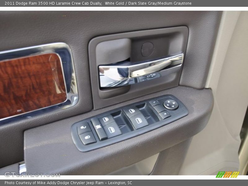 White Gold / Dark Slate Gray/Medium Graystone 2011 Dodge Ram 3500 HD Laramie Crew Cab Dually