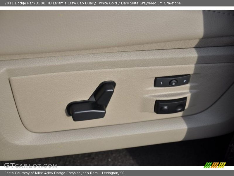 White Gold / Dark Slate Gray/Medium Graystone 2011 Dodge Ram 3500 HD Laramie Crew Cab Dually