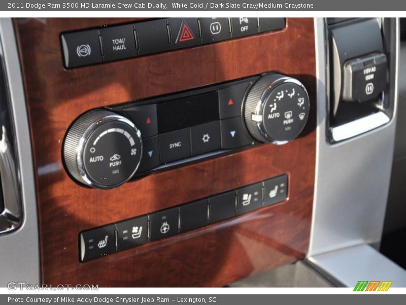 White Gold / Dark Slate Gray/Medium Graystone 2011 Dodge Ram 3500 HD Laramie Crew Cab Dually