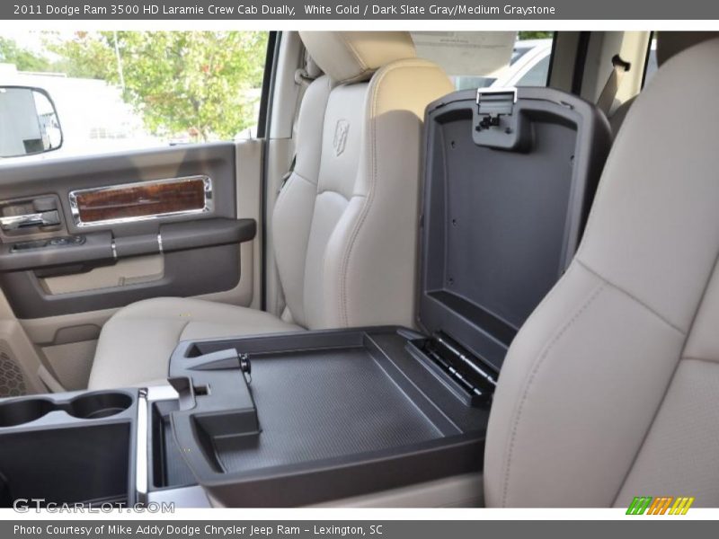 White Gold / Dark Slate Gray/Medium Graystone 2011 Dodge Ram 3500 HD Laramie Crew Cab Dually