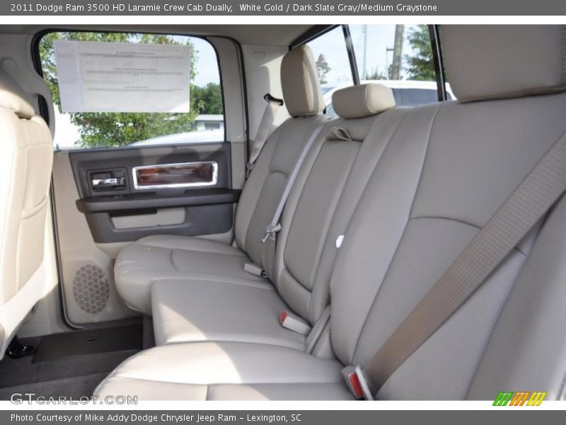 White Gold / Dark Slate Gray/Medium Graystone 2011 Dodge Ram 3500 HD Laramie Crew Cab Dually