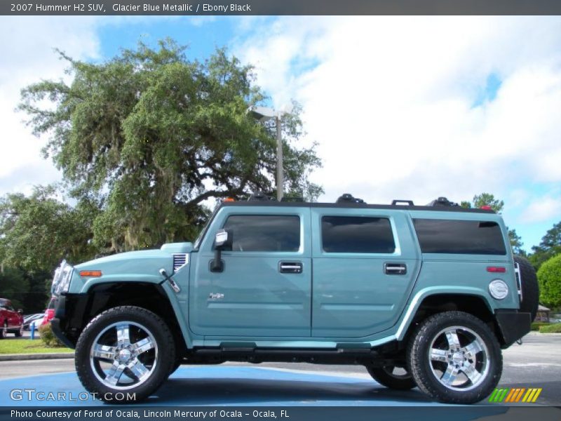 Glacier Blue Metallic / Ebony Black 2007 Hummer H2 SUV