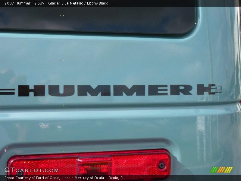 Glacier Blue Metallic / Ebony Black 2007 Hummer H2 SUV