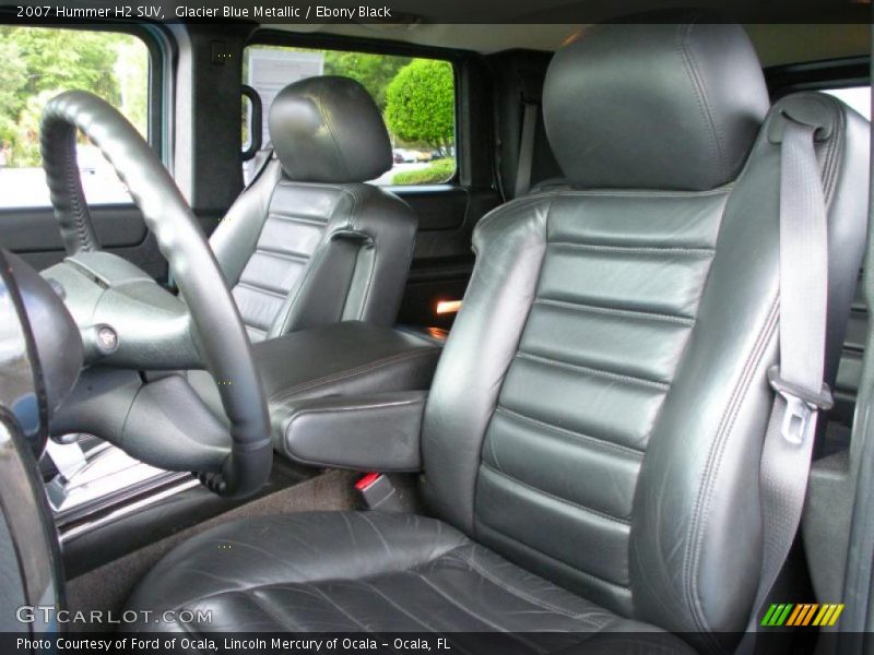 Glacier Blue Metallic / Ebony Black 2007 Hummer H2 SUV