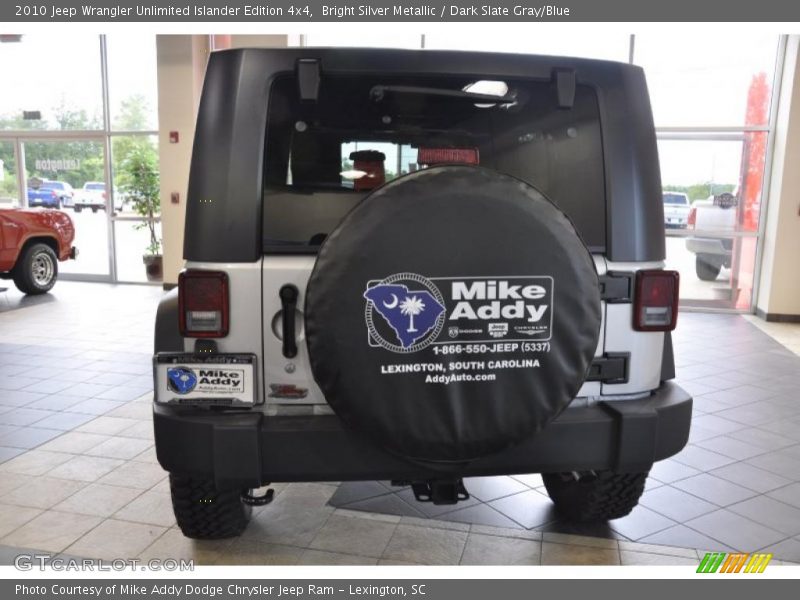 Bright Silver Metallic / Dark Slate Gray/Blue 2010 Jeep Wrangler Unlimited Islander Edition 4x4