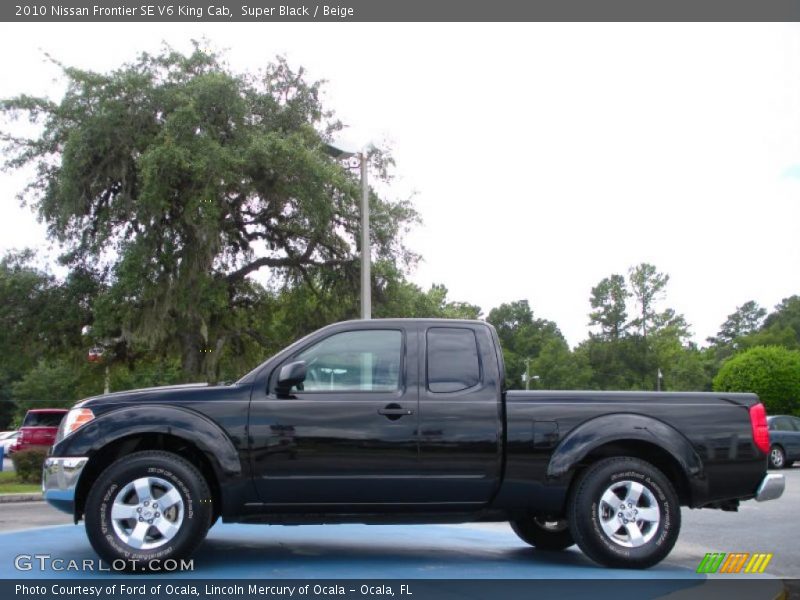 Super Black / Beige 2010 Nissan Frontier SE V6 King Cab