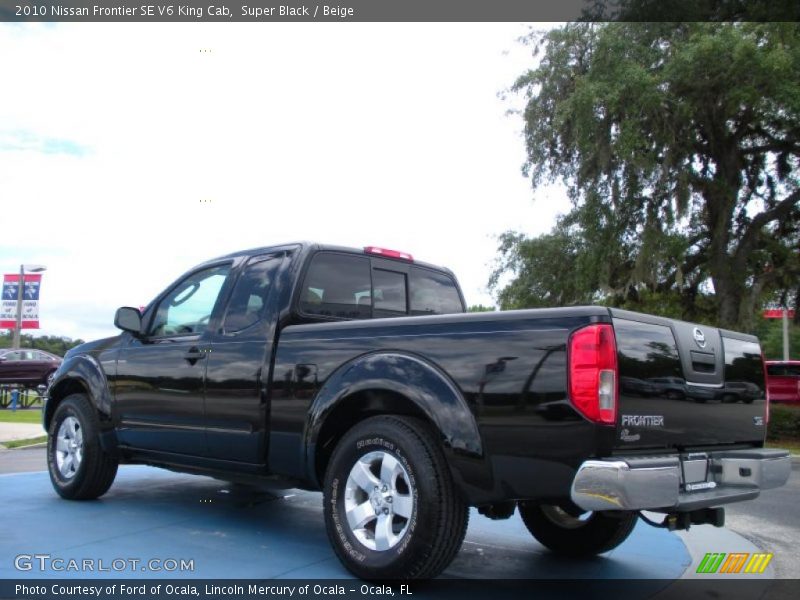 Super Black / Beige 2010 Nissan Frontier SE V6 King Cab