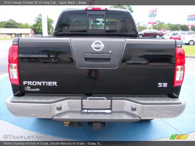 Super Black / Beige 2010 Nissan Frontier SE V6 King Cab