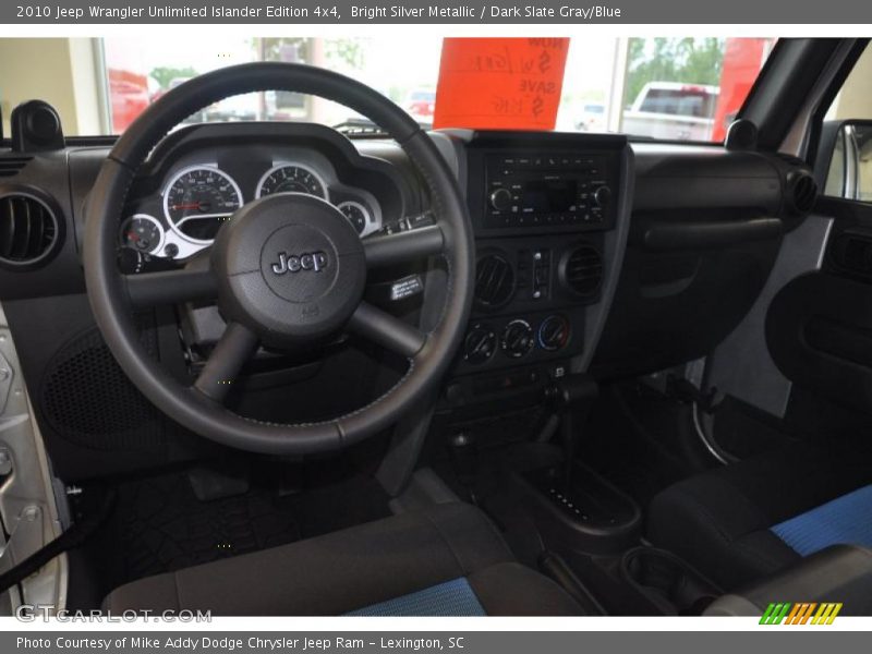 Bright Silver Metallic / Dark Slate Gray/Blue 2010 Jeep Wrangler Unlimited Islander Edition 4x4
