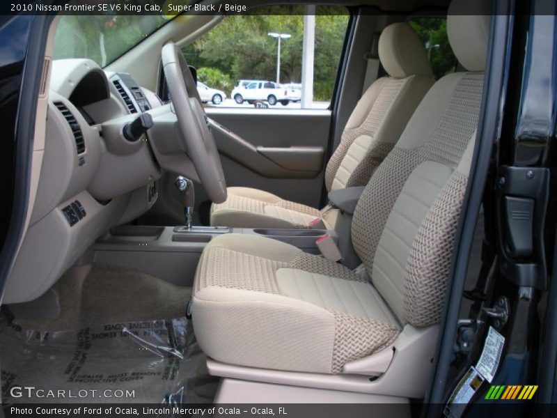 Super Black / Beige 2010 Nissan Frontier SE V6 King Cab