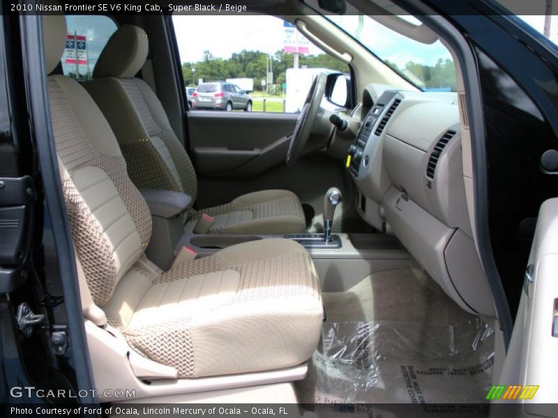 Super Black / Beige 2010 Nissan Frontier SE V6 King Cab