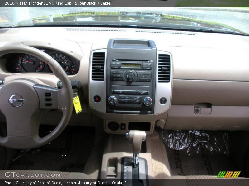 Super Black / Beige 2010 Nissan Frontier SE V6 King Cab