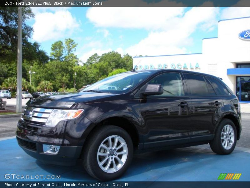 Black / Medium Light Stone 2007 Ford Edge SEL Plus