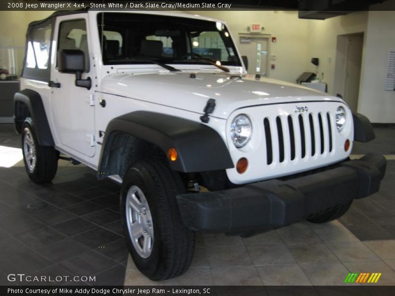 Stone White / Dark Slate Gray/Medium Slate Gray 2008 Jeep Wrangler X 4x4