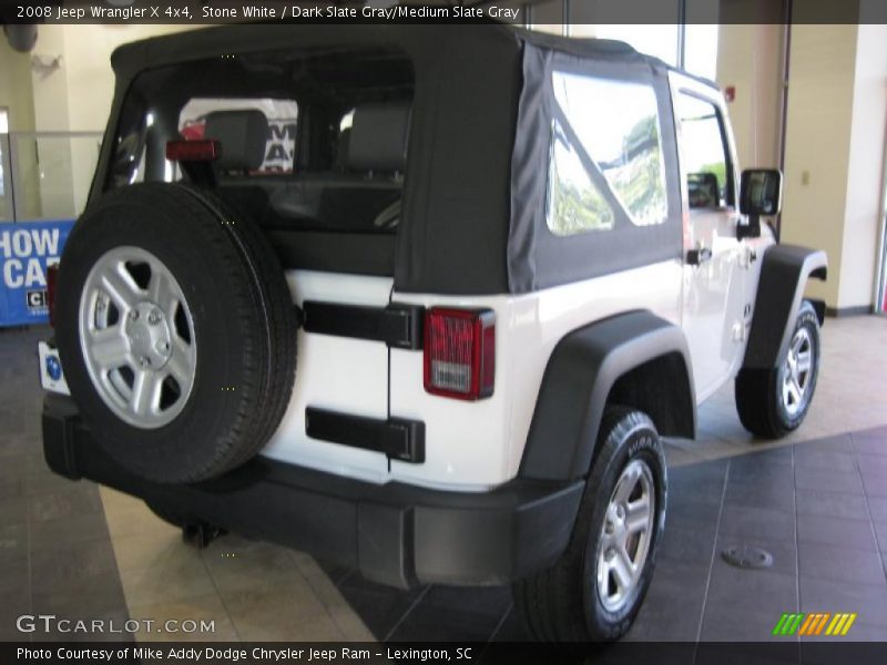 Stone White / Dark Slate Gray/Medium Slate Gray 2008 Jeep Wrangler X 4x4