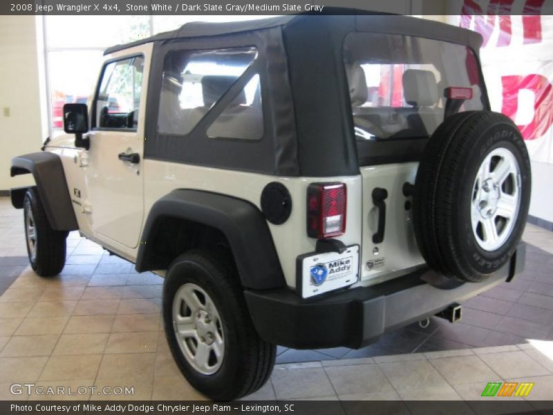Stone White / Dark Slate Gray/Medium Slate Gray 2008 Jeep Wrangler X 4x4