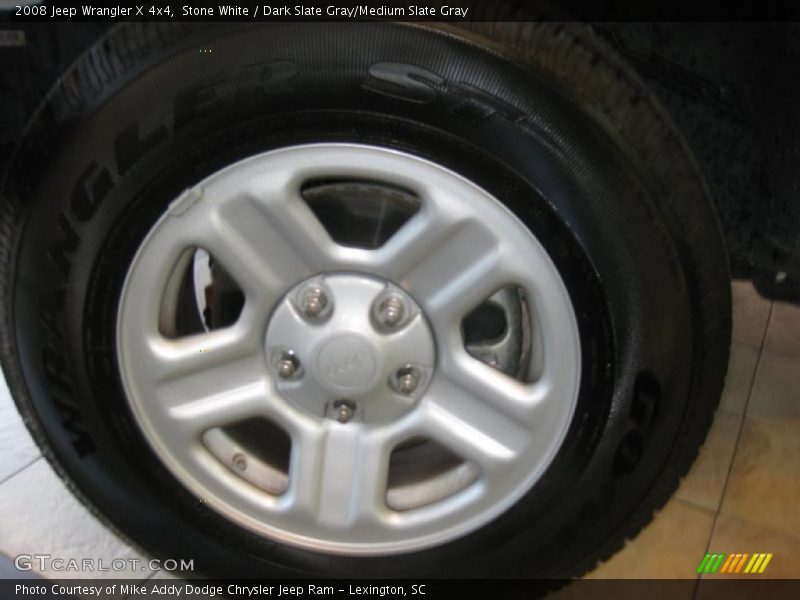 Stone White / Dark Slate Gray/Medium Slate Gray 2008 Jeep Wrangler X 4x4